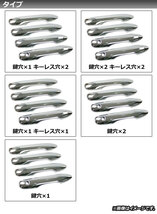 ドアハンドルカバー トヨタ ヤリス 210/10系 HYBRID Z,G,X(E-Four)/Z/G/X(4WD) 2020年02月～ カーボン調 鍵穴1 キーレス非対応_画像3