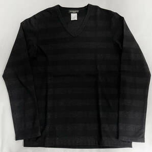 【正規品】美品★11AW mindblow期 mastermind JAPAN ラメ糸ボーダー バックスカル カットソー【Lサイズ】の画像7