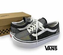 VANS V36CF PLAT OLD SKOOL PLAT バンズ ヴァンズ プラット オールドスクール ブラック グリッター レディース スニーカー 正規品_画像1