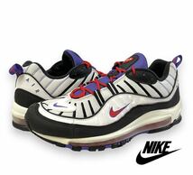 NIKE AIR MAX 98 Raptors Psychic Purple ナイキ エア マックス 98 サイキックパープル メンズ シューズ スニーカー 640744-110 正規品_画像1