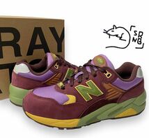 ★ New Balance x Stray Rats MT580SR2 BURGANDY ニューバランス ストレイ ラッツ メンズ スニーカー マルチカラー 26cm 正規品_画像1