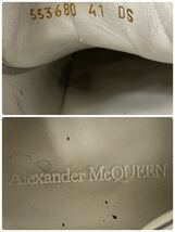 Alexander McQUEEN Oversized アレキサンダーマックイーン オーバーサイズ レザー スニーカー 厚底 シューズ イタリア製 正規品_画像9