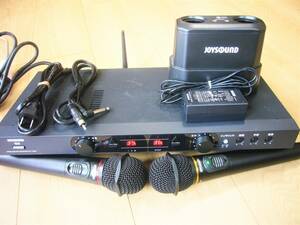 ♪ ＪＯＹＳＯＵＮＤ 電波式ワイヤレスレシ－バ－・WT-8700／マイク・WM-870／充電器・MCH-01 ４点セット ♪