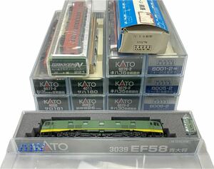 SG-493 KATO 学研 Nゲージ 鉄道模型 11点 線路 曲線 R31/1 3039 EF58青大将 キハ サハ 新幹線 サロ 47形ディーゼルカー GAKKEN 関水金属 