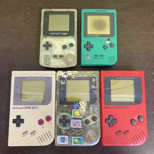 Nintendo 任天堂 ゲームボーイ まとめて5点 GAME BOY DMG-01 / ゲームボーイポケット MGB-001 / ゲームボーイカラー CGB-001