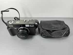 Konica ■ HEXAR 35mm f2.0 ブラック コニカ ヘキサー コンパクト ネックストラップ 専用ケース 通電OK ジャンク 