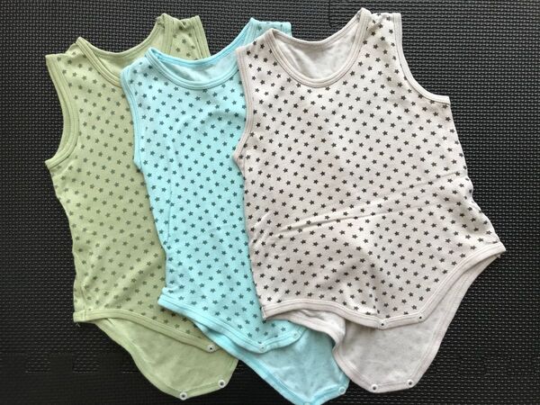 ベビー服 肌着 ロンパース 80 3枚セット 綿100%