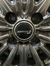 185/65R15 TOYO/OBSERVE GIZ2 21年製 SIBILLA 15インチ 5.5J ＋42 100 4H スタッドレス 4本 ノート フリード デミオ (南2-F57)_画像5