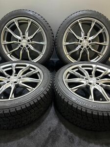 255/45R20 BRIDGESTONE/DM-V3 20年製 EURO TECH 20インチ 9J ＋57 112 5H スタッドレス 4本 ベンツ GLC GLE 等 (1-F73)