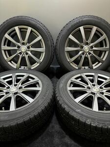 215/60R17 YOKOHAMA/ice GUARD iG50PLUS 18年製 GRASS 17インチ 7J ＋48 114.3 5H スタッドレス 4本 エスティマ C-HR (南6-F132)