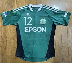 松本山雅FC ユニフォーム　2011 Mサイズ　ユニホーム　12　Ｊリーグadidas サイン入り