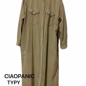 CIAOPANIC TIPY 細コールウエスタンシャツワンピース 