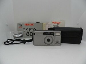キングラム[41]動作未確認 PENTAX ESPIO80 ペンタックスエスピオ ZOOM f=35mm-80mm リモコン付 コンパクト フイルムカメラ レトロ 中古
