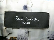 キングラム[19]Paul Smith BLACK ポール スミス ブラック スーツ セットアップ 上下セット ブルー系 ジャケット パンツ 麻混 表_画像4