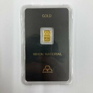 キングラム[22] 日本マテリアル JAPAN MATERIAL K24 インゴット1ｇ ingot 送料無料 比重測定不可の画像1