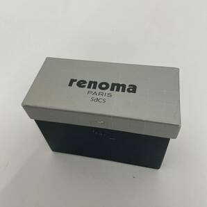 【F0222】renoma レノマ 超ミニバッグ 超ミニポーチ レザー ブラウン系 箱有り 未使用品の画像9