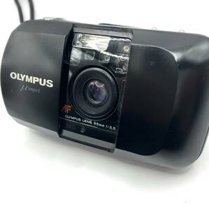 【NN】1円 OLYMPUS μ[mju:] オリンパス LENS 35mm コンパクトフイルムカメラ ジャンク 動作未確認の画像1