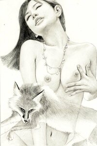 Art hand Auction 石川五郎报纸插图美丽的女人印刷紫禁城 X65, 绘画, 水彩, 肖像
