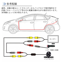 4.3インチ モニター バックカメラ セット ケーブル一体型配線 シガー給電 取り付け簡単 駐車支援システム 12V車用 【MO01】_画像2