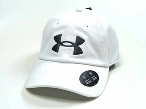 UNDER ARMOUR GOLF アンダーアーマー キャップ ホワイト 男女兼用 フリーサイズ 帽子 アウトドア【新品未使用品】 ◆アウトレット◆