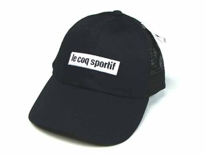 le coq sportif Le Coq s Porte .f сетчатая кепка черный для мужчин и женщин свободный размер шляпа [ новый товар не использовался товар ] * outlet *