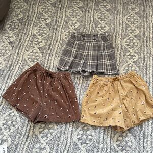 303. girl Kids girls size 120 culotte 3 put on 