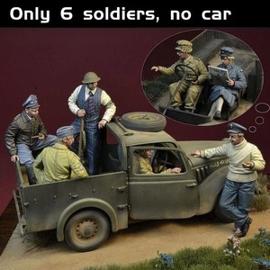  geo llama ..6 body set 1/35 scale military uniform suit figure resin model resin kit not yet painting not yet constructed military miniature p489