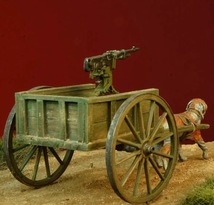 ミニチュア 兵士2体 犬力車 1/35スケール ミリタリー イヌ 犬 戦場 外国兵 戦争 樹脂 未塗装 未組み立て キット フィギュア ジオラマ 802_画像7