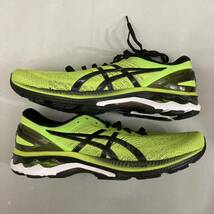 【新品未使用】アシックス asics ASICS GEL-KAYANO 27 ゲル カヤノ LIMZT/BK メッシュ LOW スニーカー ネオンイエロー ブラック 28.5cm @☆_画像8