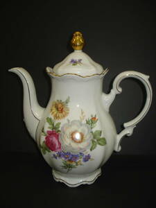 Mitterteich Bavaria Meissen Floral Germany, コーヒー、ティーポット