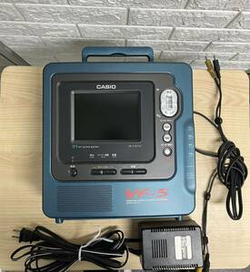 CASIO テレビ付きポータブルビデオカセットレコーダー VF-5GN VHS内臓 ポータブルテレビ 中古 通電確認済み