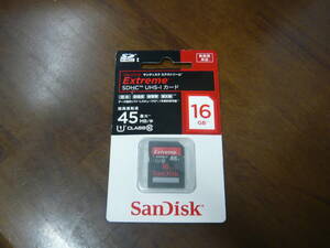 新品未使用未開封！SanDisk Extreme SDHC クラス⑩ 16GB