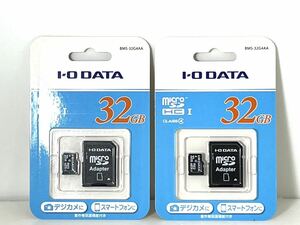 I-O DATA micro SDカード アダプター 32GB 未開封 2セットの出品です。