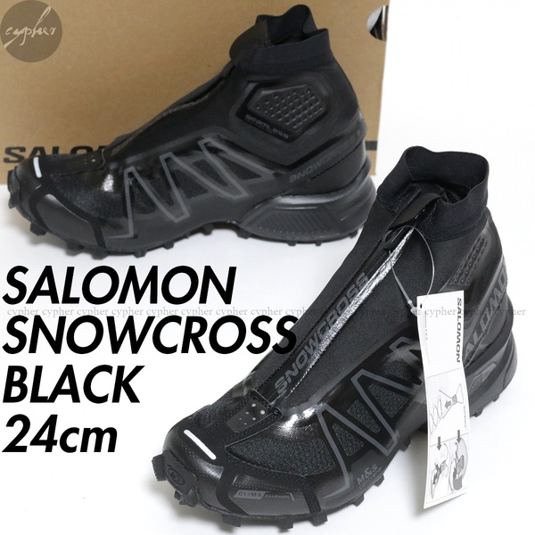 UK5.5 24cm 新品 SALOMON SNOWCROSS スニーカー ブラック サロモン スノークロス ブーツ 黒 417603 ADVANCED アドバンスド