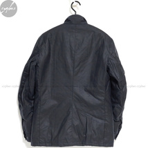 S 新品 BARBOUR INTERNATIONAL DUKE WAX JACKET ネイビー バブアー インターナショナル デューク ワックス ジャケット オイル オイルド 紺_画像3