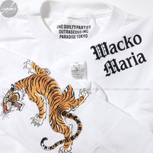 S 新品 23SS WACKOMARIA TIM LEHI ロングスリーブ Tシャツ TYPE-1 ホワイト ワコマリア ティムリーハイ 長袖 ロンT 白 虎 タイガー ロゴ_画像3