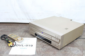 【ト長】1円スタート PIONEER パイオニア DVL-919 DVD/LDプレーヤー 映像機器 リモコン 取扱説明書付き IC208IOE09