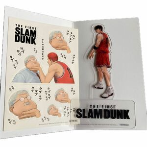 SLAM DUNK アクリルスタンド　映画　特典　流川楓　スラムダンク　アクスタ　安西先生　シール