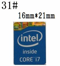 31# 四代目【CORE i7】エンブレムシール　 ■16*21㎜■ 条件付き送料無料_画像1