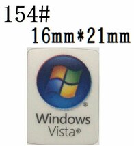 154# 【Windows　Vista】エンブレムシール　■16*21㎜■ 条件付き送料無料_画像1