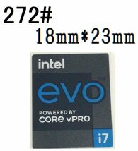 272# 第十一代【intel evo POWERED BY CORE vPRO i7】エンブレムシール　■18*23㎜■ 条件付き送料無料_画像1