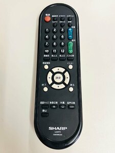 YXS169★中古動作品★シャープSHARP テレビリモコン　LCDTV　 GA619WJSA