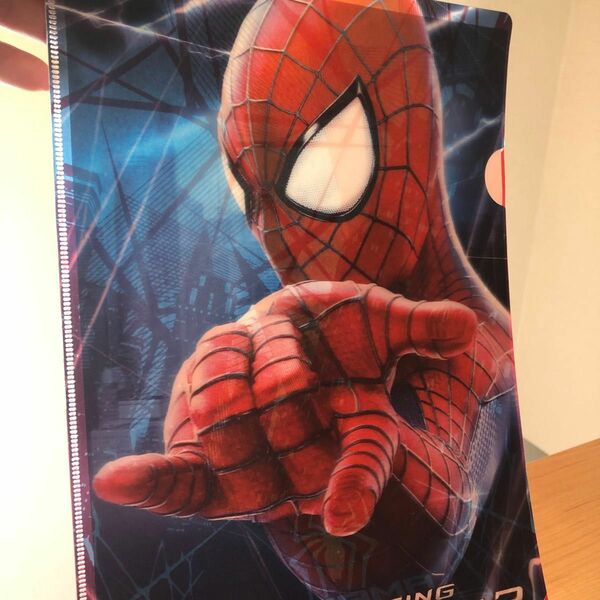 劇場限定品　amazing spiderman 2 クリアファイル　3D A4サイズ　 クリアファイル