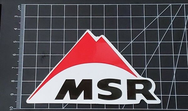 MSR キャンプステッカー 防水ステッカー シール 登山 キャンプ用品 3枚同時購入でランダムでステッカー1枚プレゼント