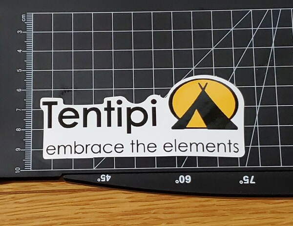 Tentipiキャンプステッカー 防水ステッカー シール 登山 キャンプ用品 3枚同時購入でランダムでステッカー1枚プレゼント