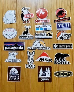  bundle camp sticker waterproof sticker seal mountain climbing camp supplies snowPeak CAPTAIN ogawa keen sorel DOD Patagonia other 