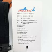 【1円オークション】 DIVE & SAIL ウエットジャケット メンズ レディース 3mm フロントジップ ネオプレーン 長袖 TS01B001191_画像6