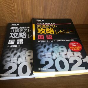 大学入学共通テスト攻略レビュー国語 試行調査1回+センター試験過去問9回分掲載 2021 書き込み手垢無し　美品