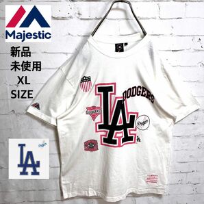 新品未使用!!海外限定!! MLB LA Doders 大谷翔平 ロサンゼルスドジャース 刺繍ロゴ ビッグサイズ Tシャツ 