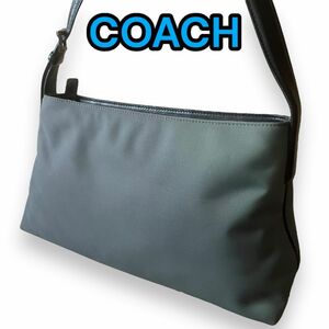 ヴィンテージ　ショルダーバッグ　COACH　コーチ　ナイロン×レザー　コンビ